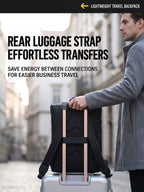 Lysoric Premium Black Backpack for Men & Women | Luxury Matte Finish | Elegant Flap Top with Dual Buckle Design | Stylish Minimalist Casual Backpack for Office, College & Everyday Use