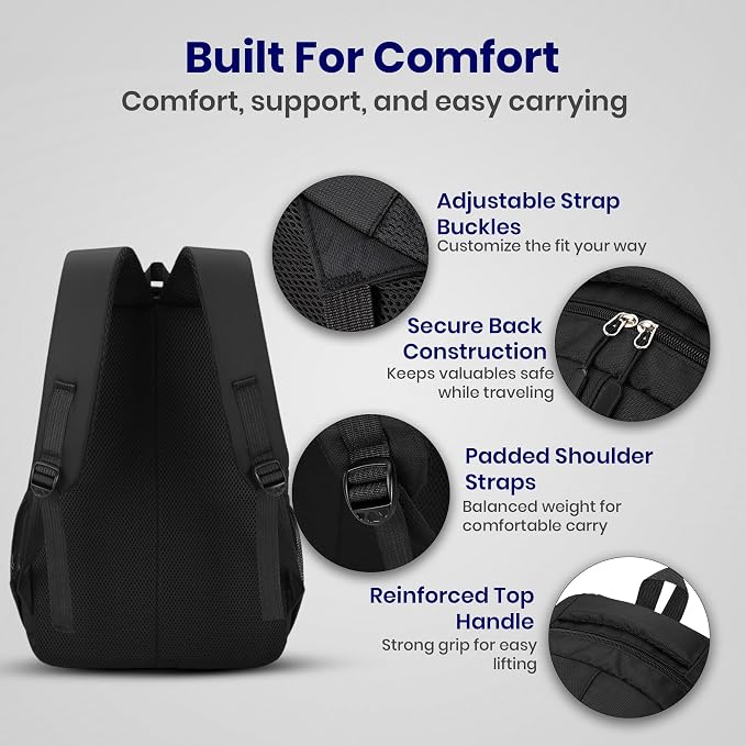 15-Inch Laptop Backpack for Men & Women, Lightweight Casual Daypack