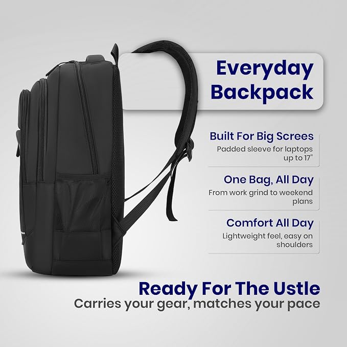 15-Inch Laptop Backpack for Men & Women, Lightweight Casual Daypack