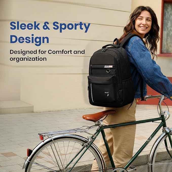 Laptop Backpack for Men & Women, Water-Resistant Travel Bag