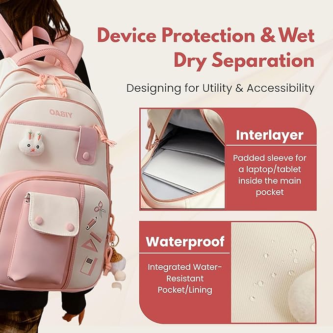 Pink waterproof view