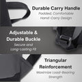 15.6-Inch Laptop Backpack with USB Charging Port, Office & Travel Bag
