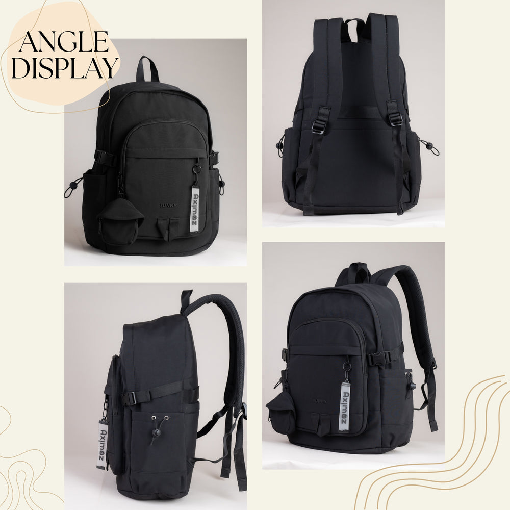 Casual Backpack for Men & Women, Water-Resistant School & College Bag
